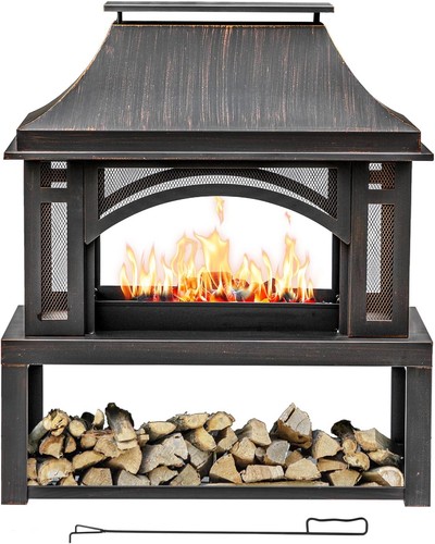 Outdoor wood burning fire - 39",