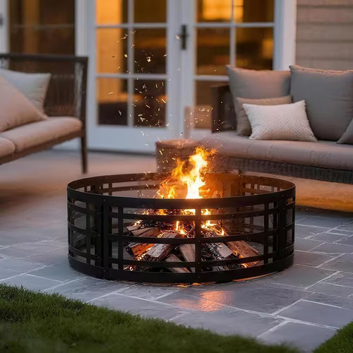 Metal wood burning - in.,