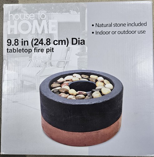 Tabletop fire pit 8in dia - pit, 9.8in