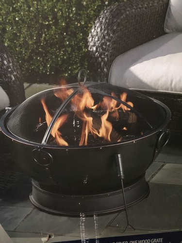 New large bronze finished fire - new,
