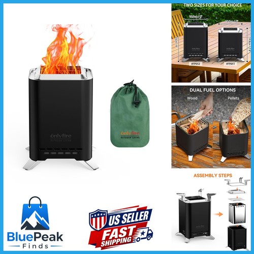 Wood burning fire - 2-in-1,