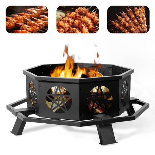 Inch black iron octagonal - inch,
