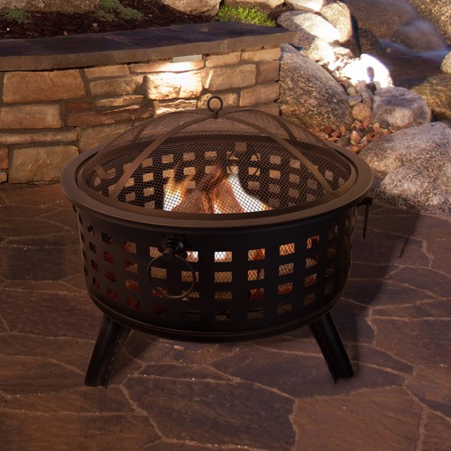 Fire pit set wood - set,,