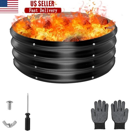 Galvanized steel fire ring - galvanized,