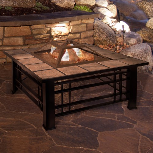 Fire pit set wood - fire,
