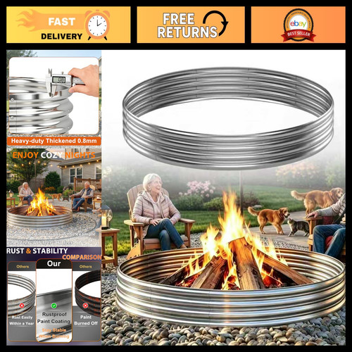 Heavy duty steel fire pit - fire,