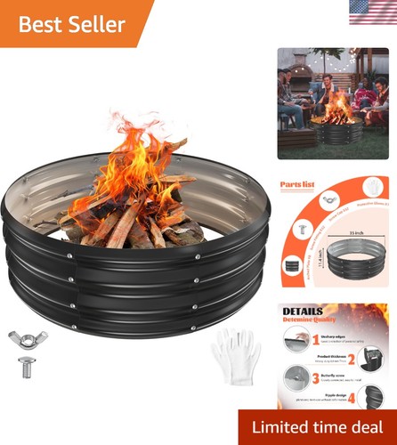 Modern inch fire pit ring - modern,