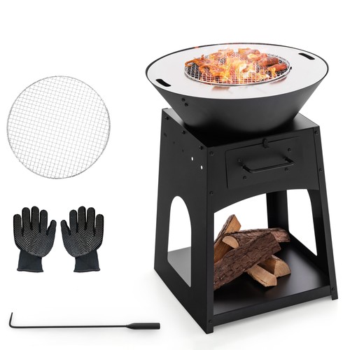Patio fire pit firewood - fire, log