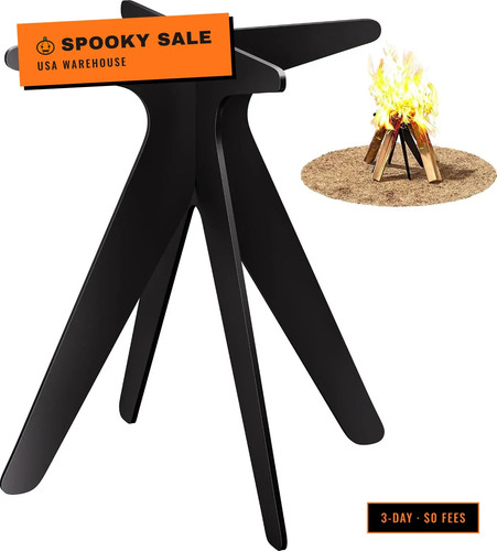 Vertical fire pit grate - fire, 9