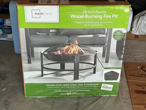 Fire pit with cover - fire, spark
