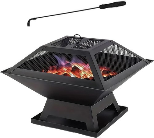Outdoor fire pit wood burning - fire,