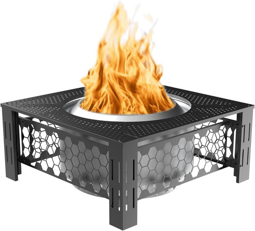 Adjustable fire pit surround - adjustable,