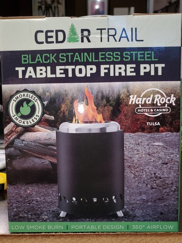 Fire pit tabletop black - fire,