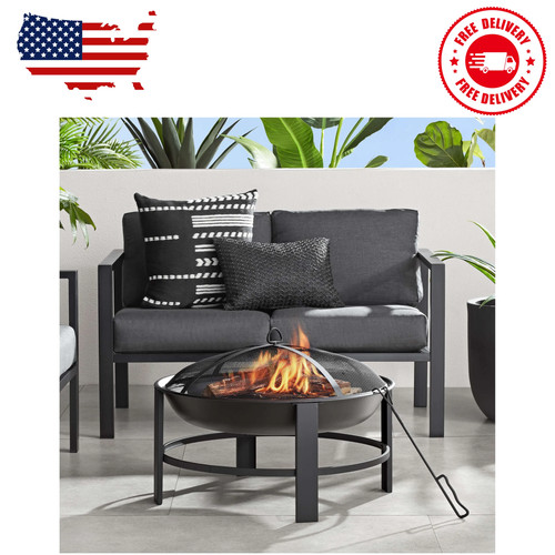 Inch round wood burning - inch,