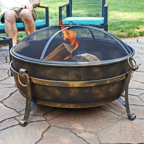 Large fire pit wood burning - pit,,