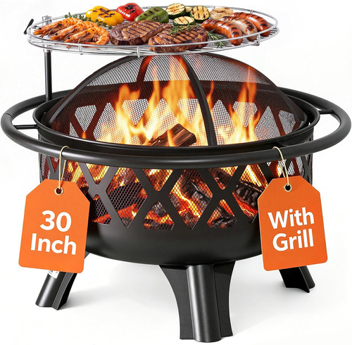 Outdoor wood burning - burning, pit
