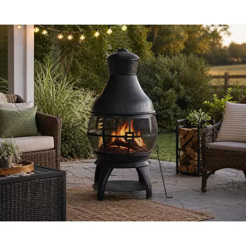 Outdoor fireplace - in.,