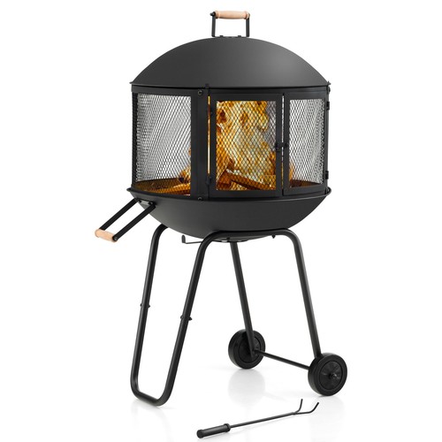 Patio rolling fire pit - patio,